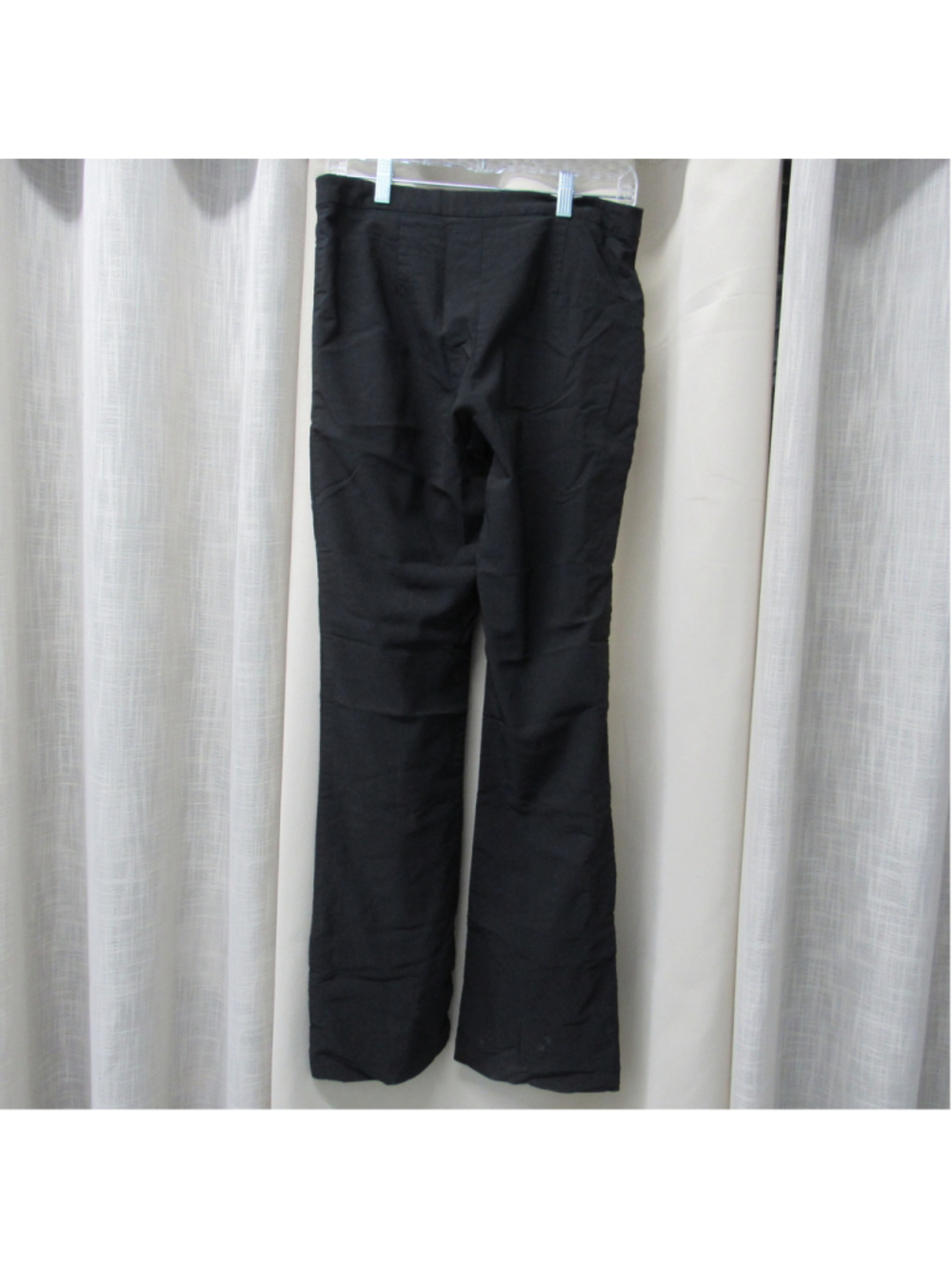VTG Y2K Zinc Black Flared Pants Trouser Size 9 Made in USA High Stretch Mid Rise - Picture 2 of 5
